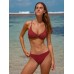 Wine Red Twist Backless Bikini Top Wine Red Twist Backless Bikini Top