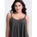 Supersoft Stretchy Pleated Tank Top