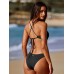 Black Twist Backless Bikini Top Black Twist Backless Bikini Top
