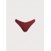 Wine Red Full Coverage Bikini Bottom
