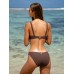 Coffee Underwire Bikini Top