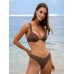 Coffee Underwire Bikini Top