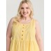 Pure Cotton Textured Tiered Tank Top Pure Cotton Textured Tiered Tank Top