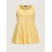 Pure Cotton Textured Tiered Tank Top Pure Cotton Textured Tiered Tank Top