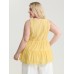 Pure Cotton Textured Tiered Tank Top Pure Cotton Textured Tiered Tank Top
