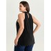 Halter Neck Cut-Out Draped Tank Top