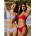 Red Solid Low Waisted Bikini Bottom Red Solid Low Waisted Bikini Bottom