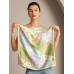 Pure Silk Pattern Stitching Square Scarf - Size 53x53cm
