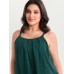 Textured Stretchy Hem Pleated Tank Top