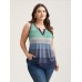 Multi-Color Stripes Off-Sleeves Vest