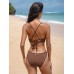 Dark Coffee V Cut Full Coverage Bikini Bottom Dark Coffee V Cut Full Coverage Bikini Bottom