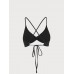 Black Twist Backless Bikini Top Black Twist Backless Bikini Top