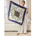 100% Mulberry Silk Printed Square Shawl Scarf 88*88cm