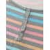 Supersoft Colorful Stripes Scoop Neck Tank Top