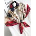 100% Mulberry Silk Printed Square Shawl Scarf 88*88cm