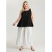 Pure Cotton Textured Tiered Tank Top Pure Cotton Textured Tiered Tank Top