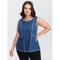 Color Contrast Edges Tank Top