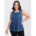 Color Contrast Edges Tank Top