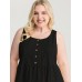 Pure Cotton Textured Tiered Tank Top Pure Cotton Textured Tiered Tank Top