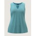 Supersoft Keyhole Neckline Plain Tank Top