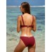 Wine Red Underwire Bikini Top