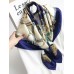 100% Mulberry Silk Printed Square Shawl Scarf 88*88cm