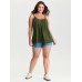 Pleated Flowy Plain Tank Top
