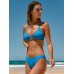 Blue Reversible X Cross Bikini Top Blue Reversible X Cross Bikini Top