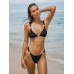 Black Gold-Accented Bikini Top Black Gold-Accented Bikini Top