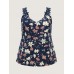 Floral Patchwork Lace Straps Tank Top