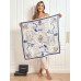 100% Mulberry Silk Printed Square Shawl Scarf 88*88cm