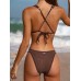 Dark Coffee Strappy Bikini Top Dark Coffee Strappy Bikini Top