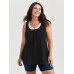 Supersoft Scoop Neckline Color Contrast Tank Top Supersoft Scoop Neckline Color Contrast Tank Top