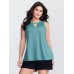 Supersoft Keyhole Neckline Plain Tank Top