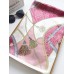 100% Mulberry Silk Printed Square Shawl Scarf 88*88cm