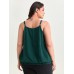 Textured Stretchy Hem Pleated Tank Top