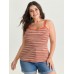 Supersoft Striped Pattern Tank Top