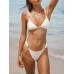 Off White Gold-Accented Bikini Bottom
