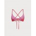 Red-Pink Reversible Knot X Cross Bikini Top Red-Pink Reversible Knot X Cross Bikini Top