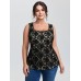 Floral Lace Scoop Neck Tank Top