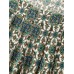 Floral Print Pleated Neckline Tank Top