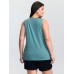 Supersoft Keyhole Neckline Plain Tank Top