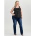 Polka Dot Print Gathered Bodice Tank Top