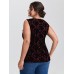 Floral Lace Scoop Neck Tank Top