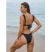 Black Gold-Accented Bikini Top Black Gold-Accented Bikini Top
