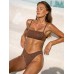 Dark Coffee V Cut Full Coverage Bikini Bottom Dark Coffee V Cut Full Coverage Bikini Bottom