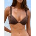Coffee Underwire Bikini Top