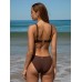 Coffee Underwire Bikini Top