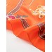 Orange Harmony Silk Square Scarf 110