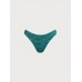 Dark Green Jacquard Bikini Bottom